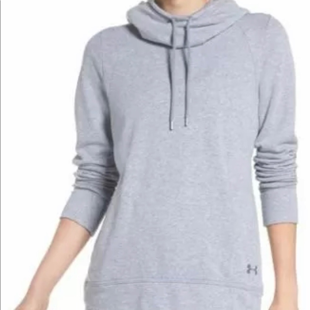 Under armour French terry open back hoodie gray M